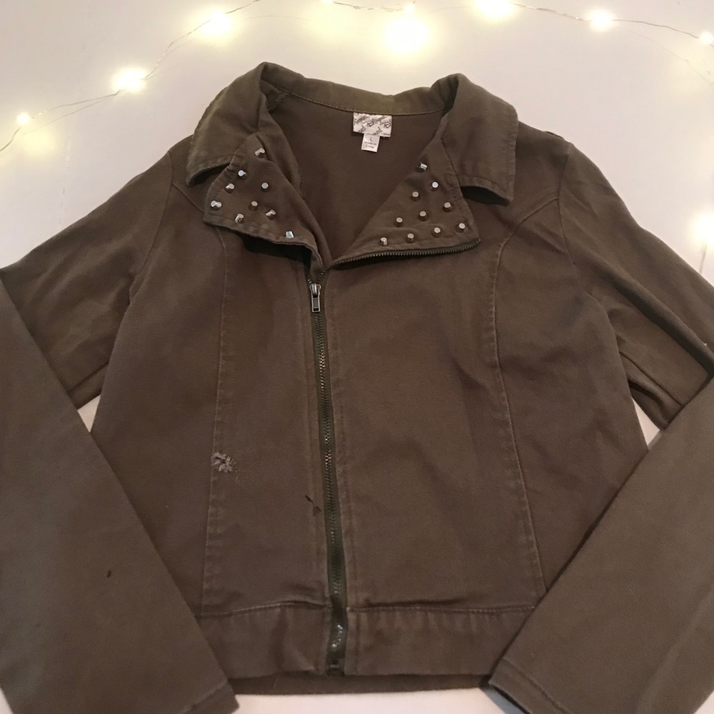 🌿Olive green jacket